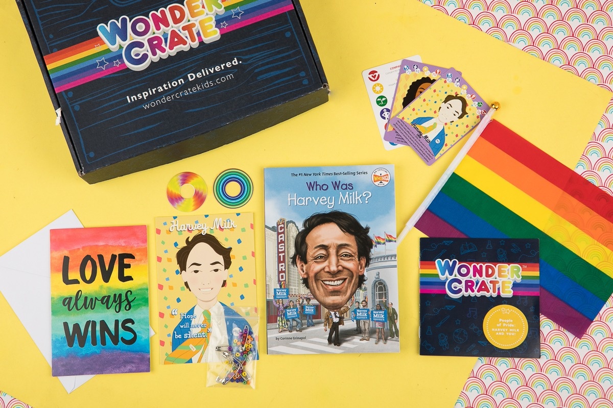 Read about Harvey Milk. Then make your own rainbow safety pin, write letters to advocate for the LGBTQ community and celebrate Pride month. 