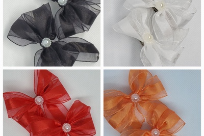 Simple yet unique. Sure to always be in style. Nuetrals, pops of color, embellishments. All Hair Bows!
