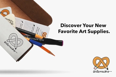 In every ArtSnacks quarterly box, you’ll receive 4-6 full-size, premium art supplies (a mix of individual products and full sets).
