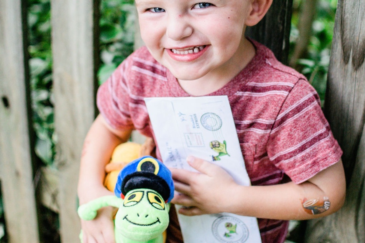 Snail Mail Weekly Letter  from Sunny the Mail Snail for ages 3 to 8 Photo 1
