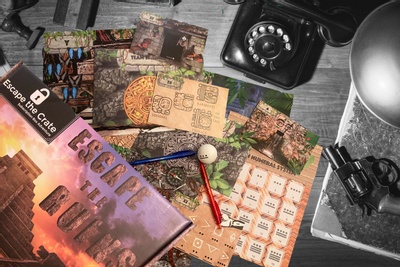 "Escape the Ruins" was an adventure through the Mayan Ruins!  Feel like a detective as you crack each case!