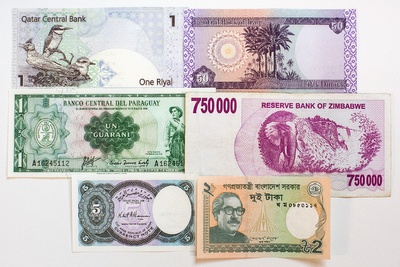 World paper money from Venture in History Photo 2