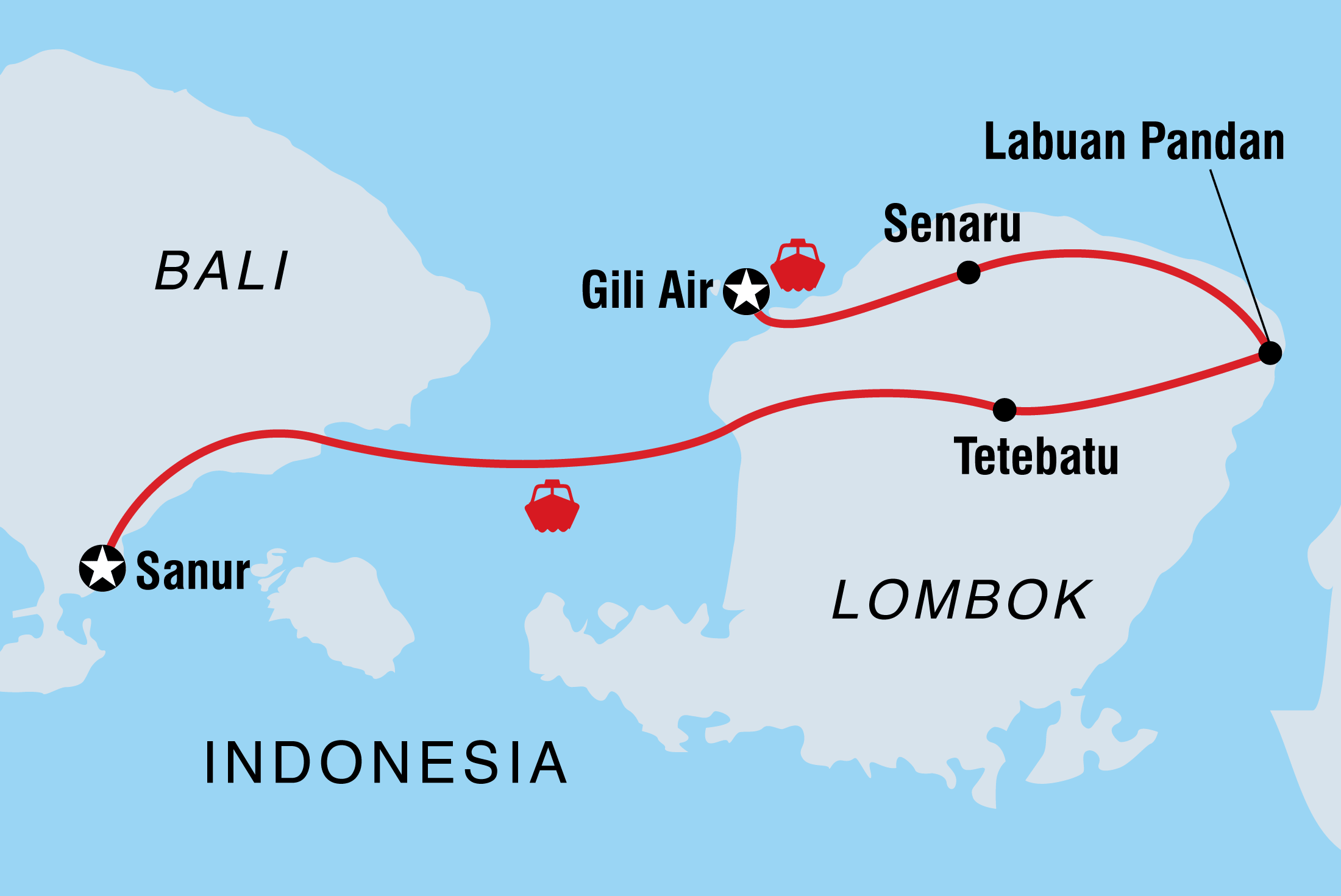 tourhub | Intrepid Travel | Discover Lombok | Tour Map