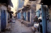 Main street with market stalls, Sana'a Jewish Quarter, Sana'a, Yemen, 1987. Photo courtesy Naftali Hilger. 