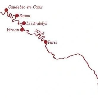 tourhub | A-ROSA River Cruises | Seine Experience the Normandy | Tour Map