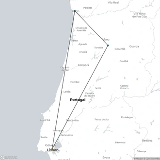 tourhub | Destination Services Portugal | North of Portugal | Tour Map