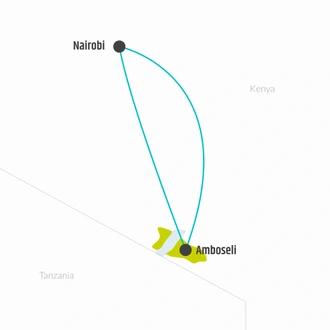 tourhub | Bamba Travel | Amboseli Safari 3D/2N | Tour Map