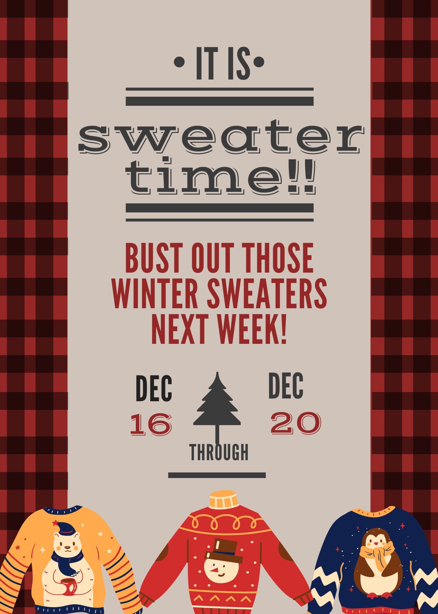 Sweater Week ad