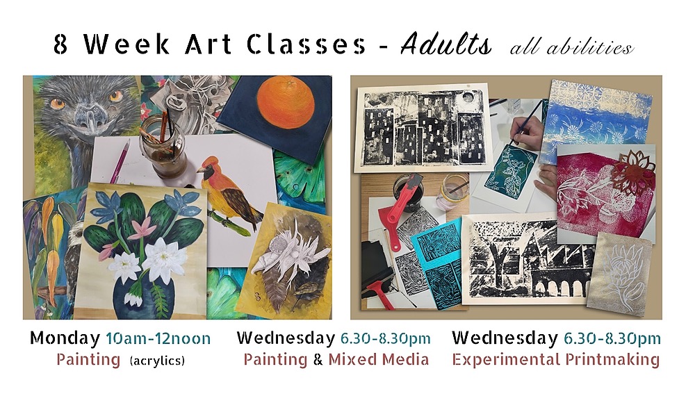 Term 1 Adult Art Classes 2023 | Humanitix