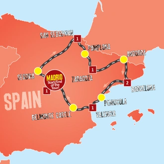 Taste of Spain map