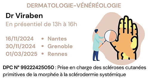 Représentation de la formation : Prise en charge des scléroses cutanées primitives de la morphée à la sclérodermie systémique - 99222425050 - En région