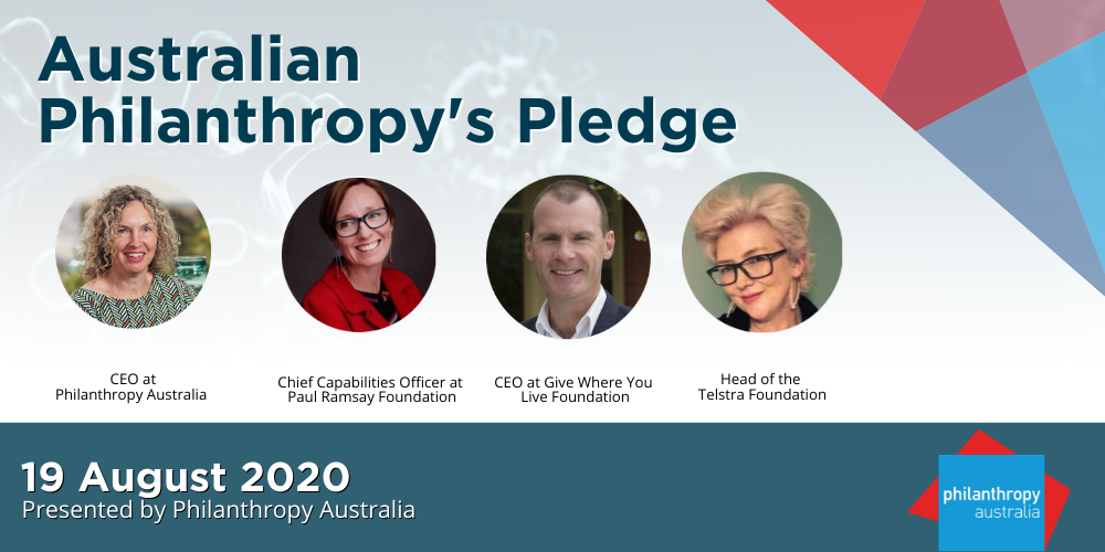 Australian Philanthropy's Pledge - Part 1, Hosted Online, 19th Of ...