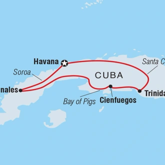 tourhub | Intrepid Travel | Premium Cuba  | Tour Map