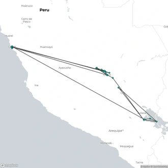 tourhub | Today Voyages | The Best of Peru | Tour Map