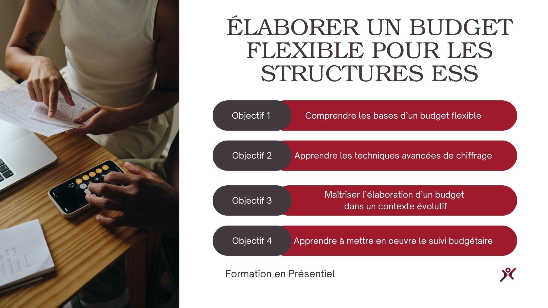 Représentation de la formation : Élaborer un budget associatif flexible pour dirigeants associatifs débutants