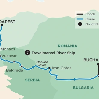 tourhub | APT | Balkan Adventure | Tour Map
