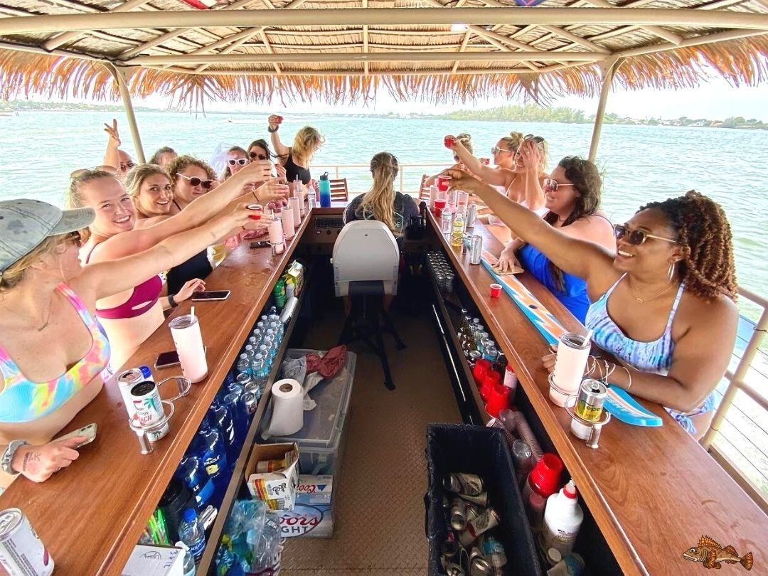 Liquid Tiki Boat Rental with Bar Service & Drinks Included image 5
