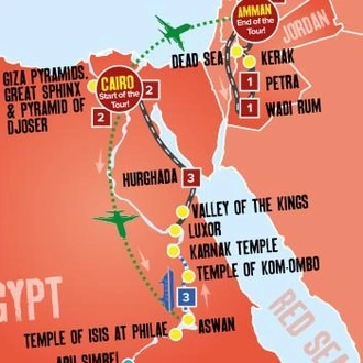 tourhub | Expat Explore Travel | Egypt & Jordan Jewel With 5* Nile Boat Cruise 