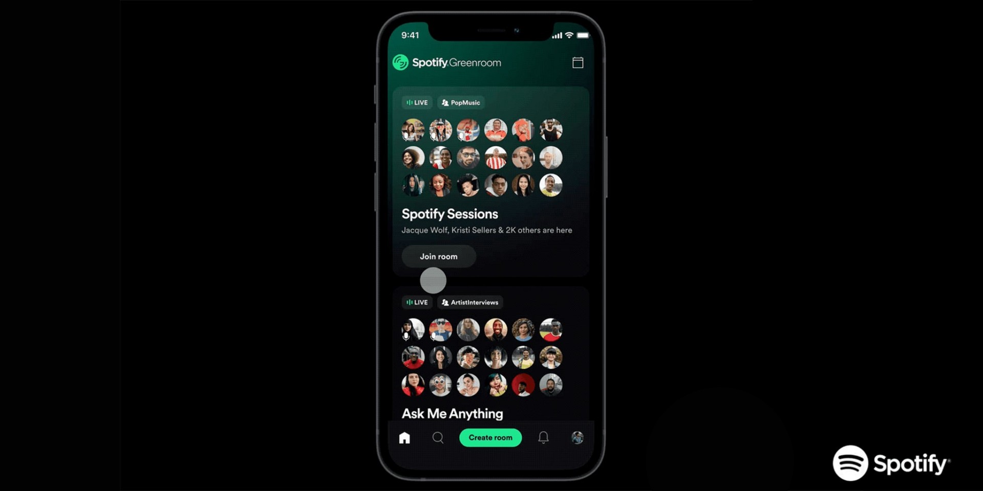 Spotify just launched a new live social audio app 'Greenroom', here's what you need to know