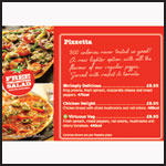 Pizza Hut menu