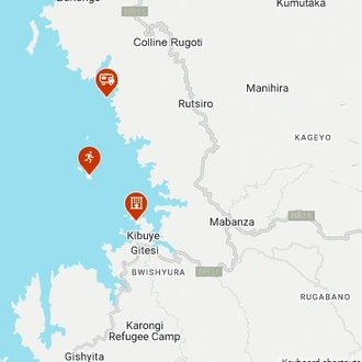 tourhub | Kingfisher Journeys | 3 Days Lake Kivu Kayaking Excursion | Tour Map