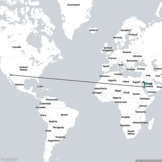 tourhub | Today Voyages | Discover Saudi Arabia (EN) | Tour Map