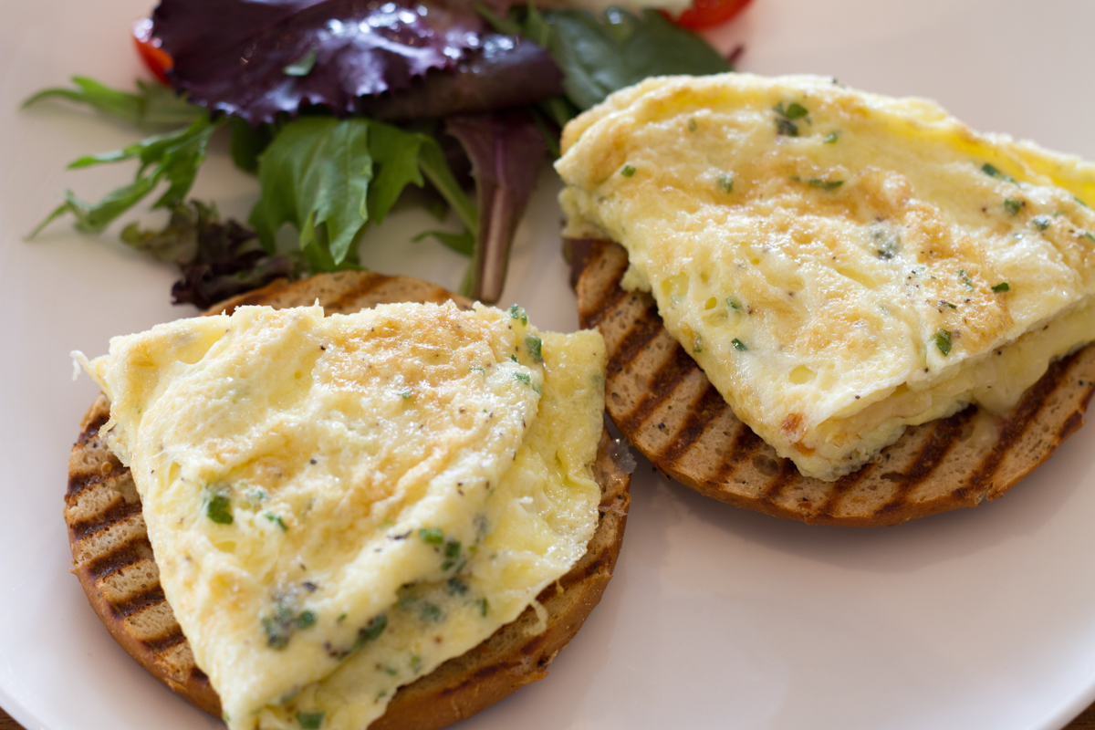 Open Faced Egg Sandwich