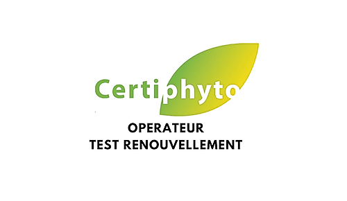 Représentation de la formation : CERTIPHYTO OPÉRATEUR (OPE) TEST RENOUVELLEMENT 