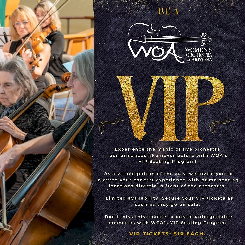 WOA's VIP Seating Program - $10 per ticket