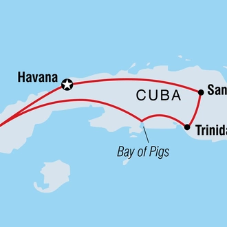 tourhub | Intrepid Travel | Cuba Highlights | Tour Map