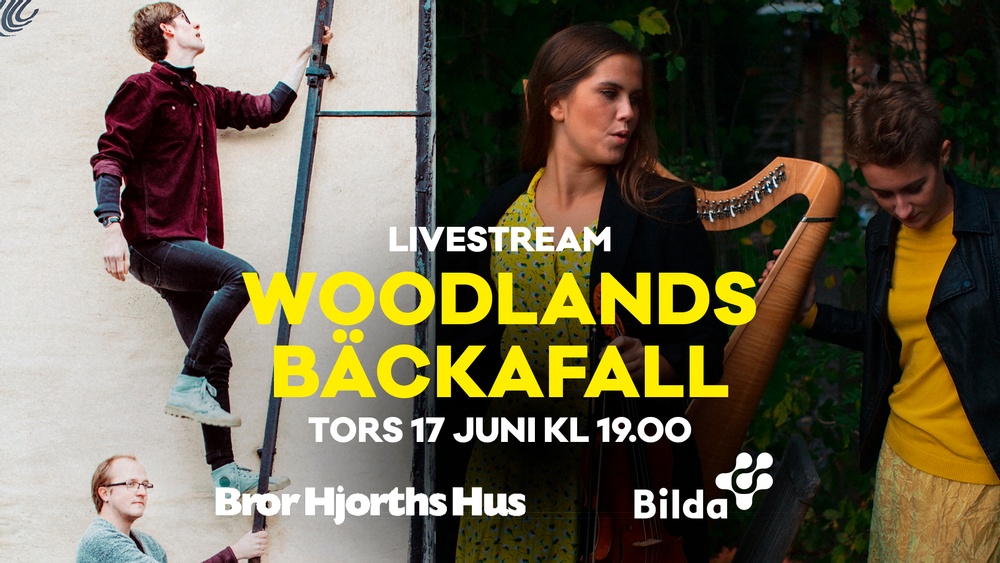 Woodlands/Bäckafall i livestreamad konsert från Bror Hjorths Hus.
Se och hör på Facebook och YouTube torsdag 17 juni kl 19.00.
