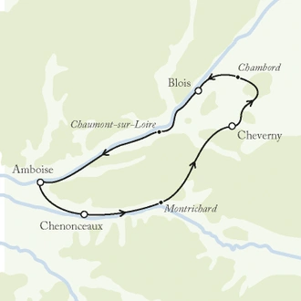 tourhub | Exodus Adventure Travels | Cycling The Chateaux Of The Loire - Deluxe Short Break | Tour Map