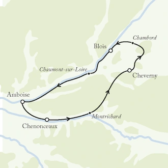 tourhub | Exodus | Cycling The Chateaux Of The Loire - Deluxe Short Break | Tour Map