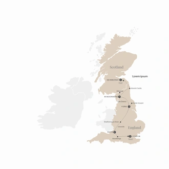 tourhub | Luxury Gold | British Royale | Tour Map