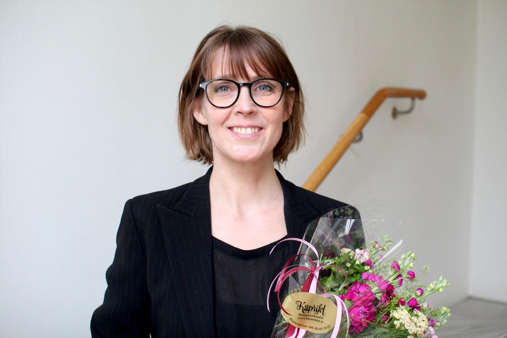 Josefine Engström, valdes till ny ordförande i Svenska Tecknare på årsmötet den 10 maj 2019
