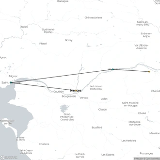 tourhub | CroisiEurope Cruises | Christmas on the Loire (port-to-port cruise) | Tour Map