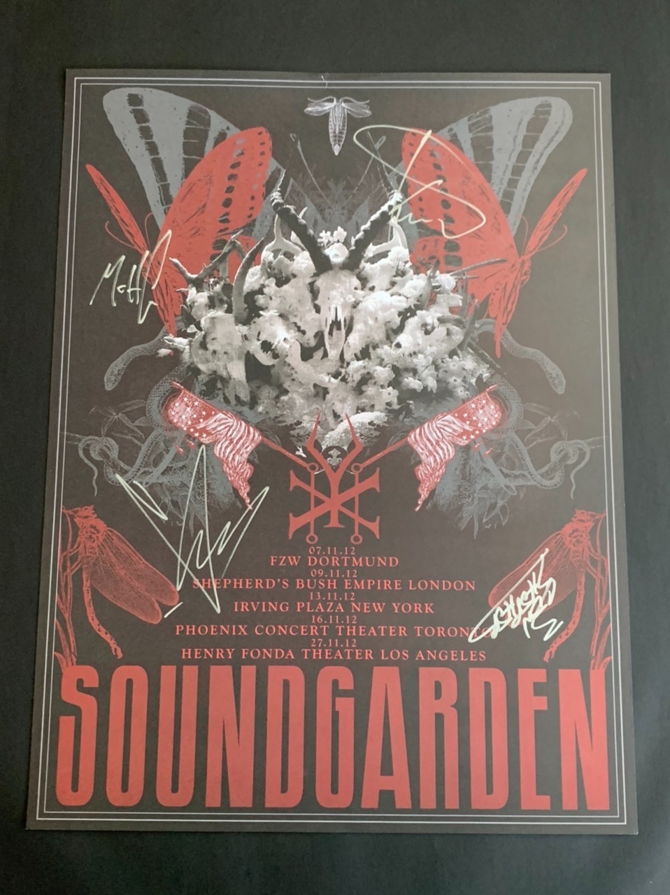 Soundgarden King Animal Tour Multi City 2012 (Autographed Show Edition) |  Collectionzz
