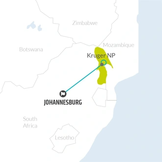 tourhub | Bamba Travel | Kruger National Park 4D/3N | Tour Map