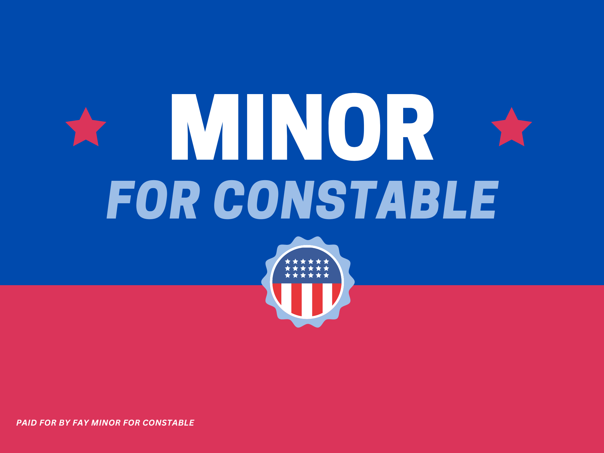 Minor For Constable logo