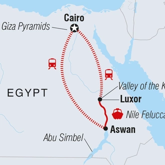 tourhub | Intrepid Travel | Essential Egypt | Tour Map