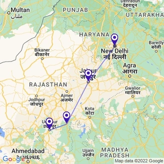 tourhub | Holidays At | Royal Rajasthan Tour | Tour Map