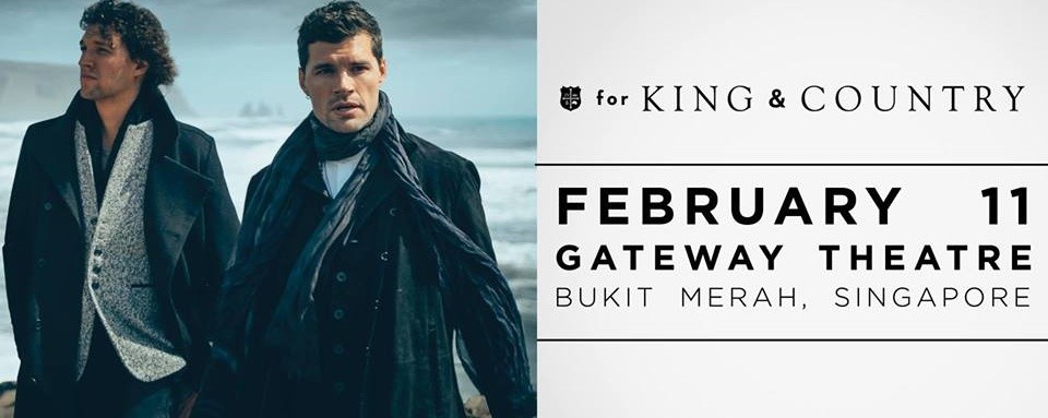 for KING & COUNTRY at Gateway Theatre 