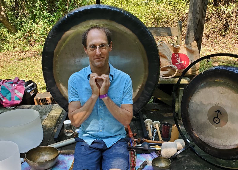 Kirk After a Sound Bath at Anahata's Purpose Wellness Retreat