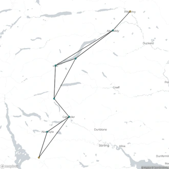 tourhub | Exodus Adventure Travels | Walking the Rob Roy Way | Tour Map