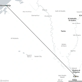 tourhub | Sun Pyramids Tours | Overnight to Alexandria from Cairo | Tour Map