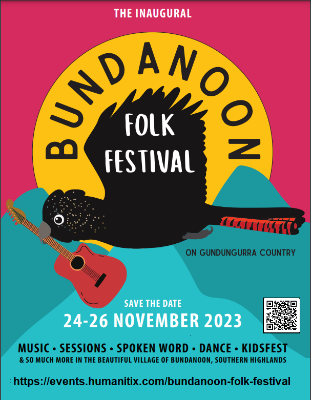 Bundanoon Folk Festival 2023 poster