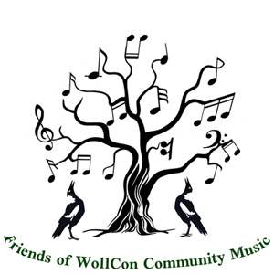 Friends of WollCon Community Music Logo