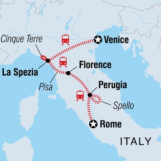 tourhub | Intrepid Travel | Italy Experience | Tour Map