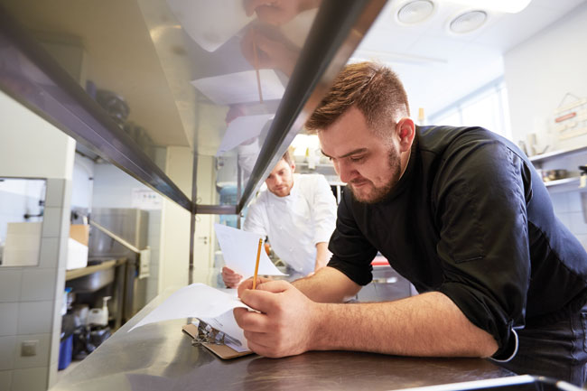 chef in kitchen