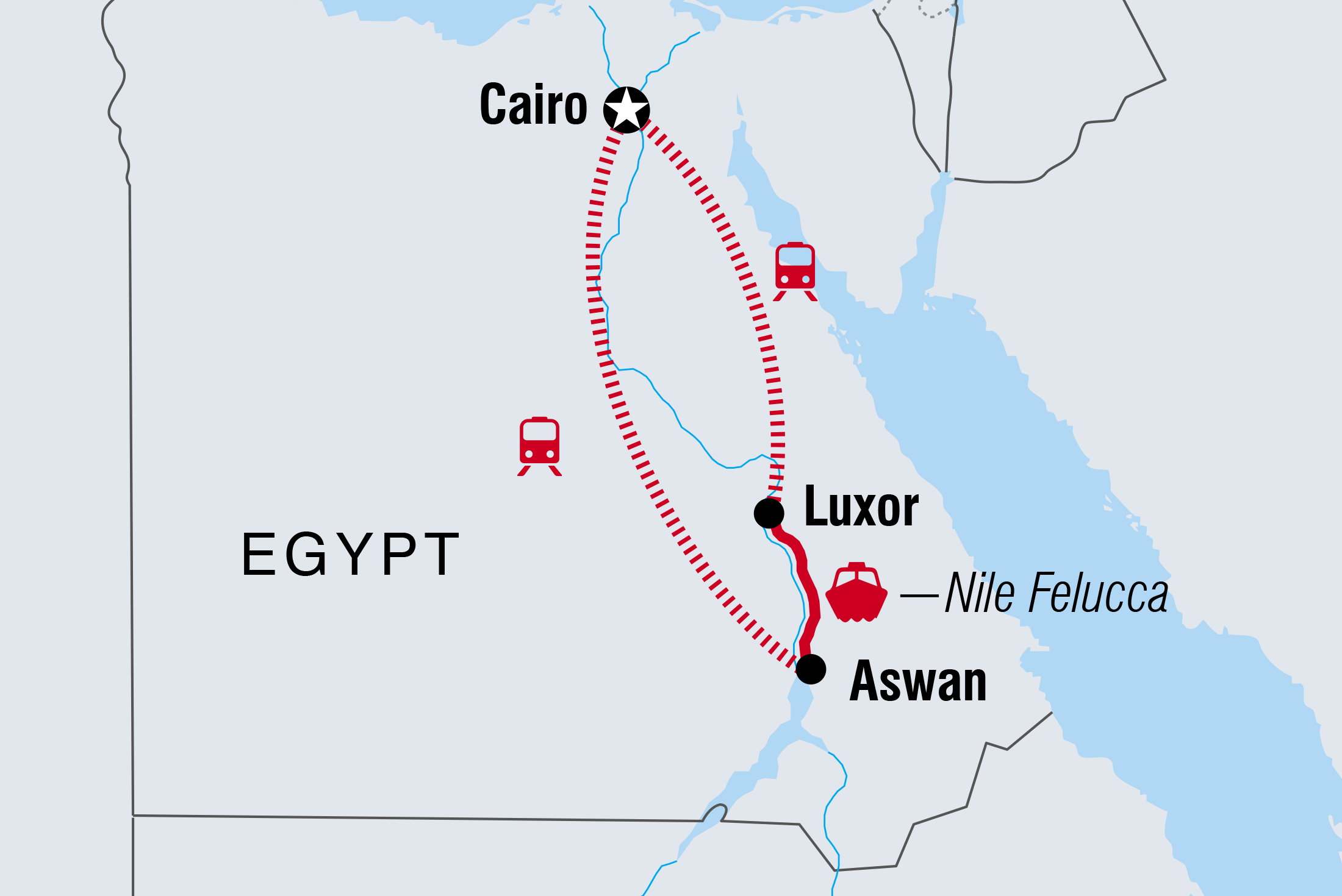 tourhub | Intrepid Travel | Egypt Adventure | Tour Map